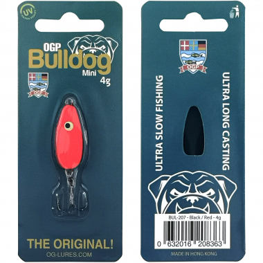 OGP Forellenköder Bulldog Mini (Black/Red)