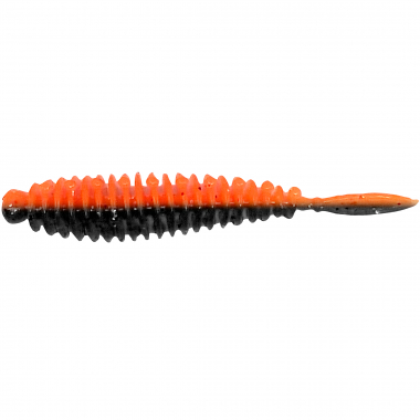 OGP Gummiköder Flexibait Fat Worm (Black/Orange)