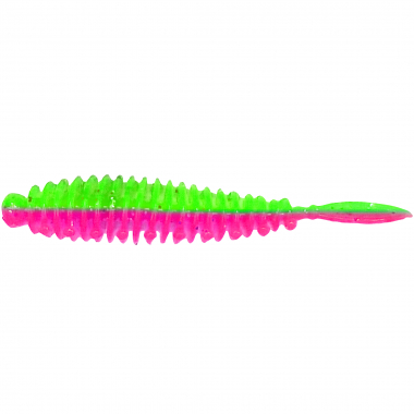 OGP Gummiköder Flexibait Fat Worm (Green/Pink)