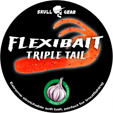 OGP Gummiköder Flexibait Trible Tail Garlic (Orange)