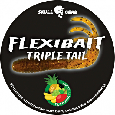 OGP Gummiköder Flexibait Trible Tail Tutti Frutti (Pellet)