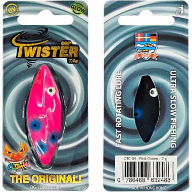 OGP Inline-Köder Twister (Pink Clown)