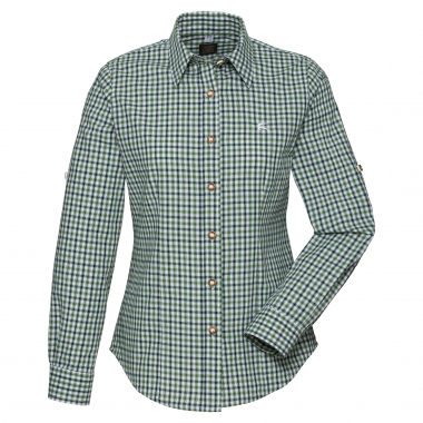 OS Trachten Grovo Bluse 1/1 Arm Damen (Dunkelgrün)