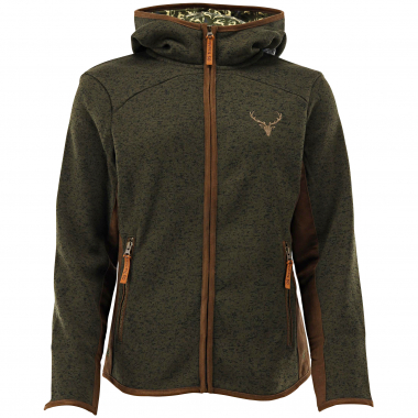 OS Trachten Zumgu Strickfleece Jacke Damen (Schilf)