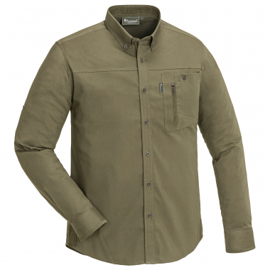 Pinewood Herren Shirt Tividen TC-Stretch Insect-Stop (oliv)
