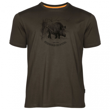 Pinewood Wild Boar T-Shirt Herren (Suede Brown)