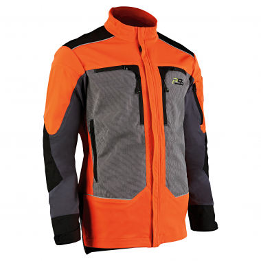 PSS X-treme Vectran Forstjacke Herren (Neonrot/Grau)