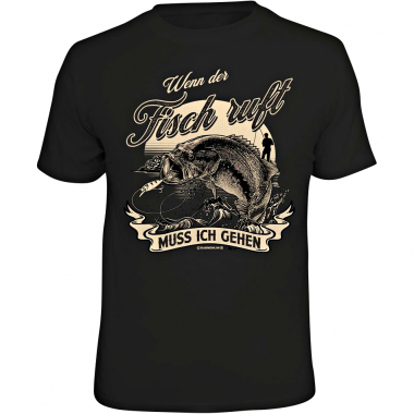 Rahmenlos Herren T-Shirt - Wenn der Fisch ruft muss ich gehen