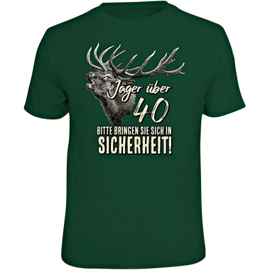 Rahmenlos Herren T-Shirt "Jäger über 40..."