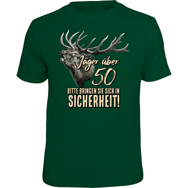 Rahmenlos Herren T-Shirt "Jäger über 50..."