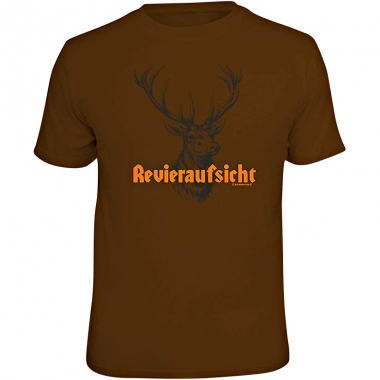 Rahmenlos "Revieraufsicht" T-Shirt Herren (Braun)