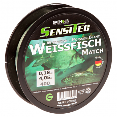 Sänger Zielfischschnur SensiTec Weißfisch (grün transparent, 400 m)