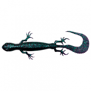 Savage Gear Creature baits 3D Lizard(Green Pumpkin Purple)