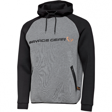 Savage Gear Tec-Foam Hoodie Herren (Dark Grey Melange)