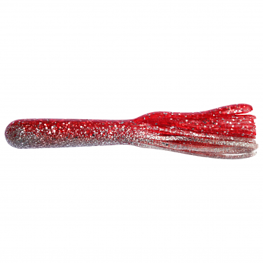 ShadXperts Fransenköder Magnum Tube 5" (Kristall-Glitter/Rot-Glitter)
