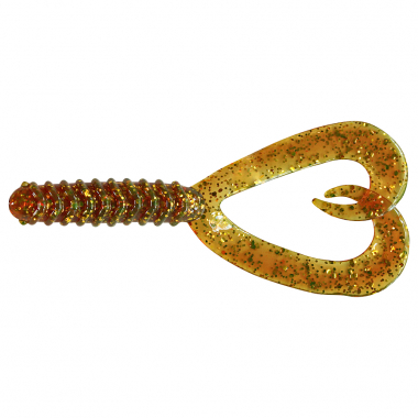 ShadXperts Twister 3" Doubletail (Gold/Glitter)