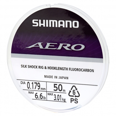 Angelschunr Shimano Aero Silk Shock Fluoro Rig Fluorocarbon Meer Spinnageln 
