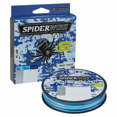 Spiderwire Stealth Smooth x8 PE Braid (Blue Camo, 150 m)