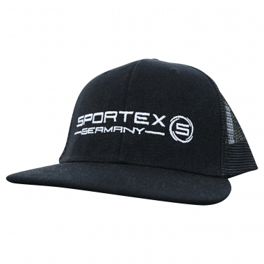 Sportex Snap Mesh 6 Panel Cap (Black)