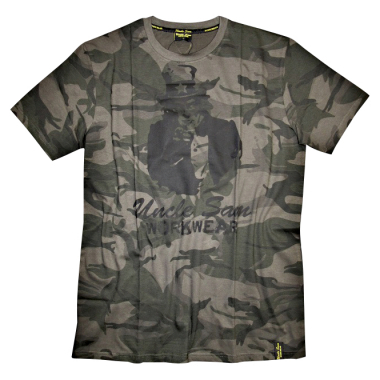 Uncle Sam T-Shirt Herren (Camouflage/Schwarz)