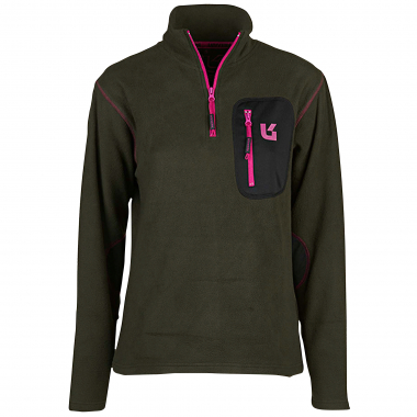 Univers Fleecepullover mit Rollkragen