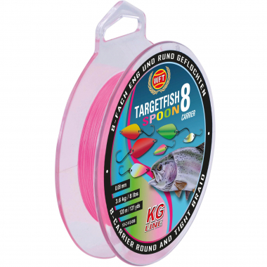 WFT Zielfischschnur Target Fish 8 (pink) Spoon 