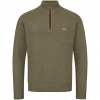 Blaser Herren Woll Halfzip Sweater - oliv Oliv