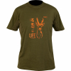 Hart Branded Roe Deer T-Shirt Herren (Dunkeloliv) 