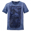 Hotspot Herren Vintage My Home T-Shirt Herren (Marine) 