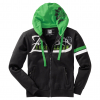 Hotspot Herren Zander Obsession Zipped Sweater Herren (Black/Green) 