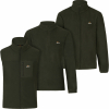 Il Lago 3er Set Fleecejacke, Fleecetroyer, Fleeceweste Herren (Oliv) 