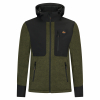 Il Lago Strickfleece-/Softshell-Jacke Wildland Herren (Oliv/Schwarz) 
