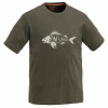 Pinewood Herren Pinewood Herren T-Shirt Fish Oliv