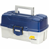 Plano Two-Tray Tackle Box (Blue Metallic/Off-White) 