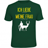Rahmenlos Herren "Ich liebe es, wenn mich meine Frau…" T-Shirt Herren (Grün) 