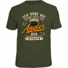 Rahmenlos "Ich habe nie gesagt, dass ich der beste Angler bin…" T-Shirt Herren (Oliv) 