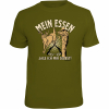 Rahmenlos "Mein Essen jage ich mir selbst" T-Shirt Herren (Oliv) 