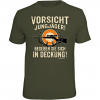 Rahmenlos "Vorsicht Jungjäger!" T-Shirt Herren (Oliv) 