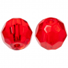 Zeck Faceted Glass Bead (Rot) 