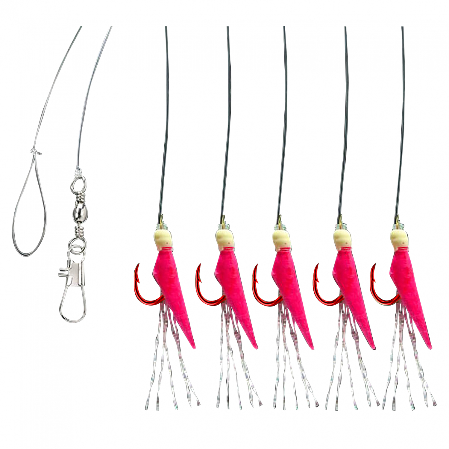 Aquantic Real Skin Vorfach Rig 5 (Pink) 