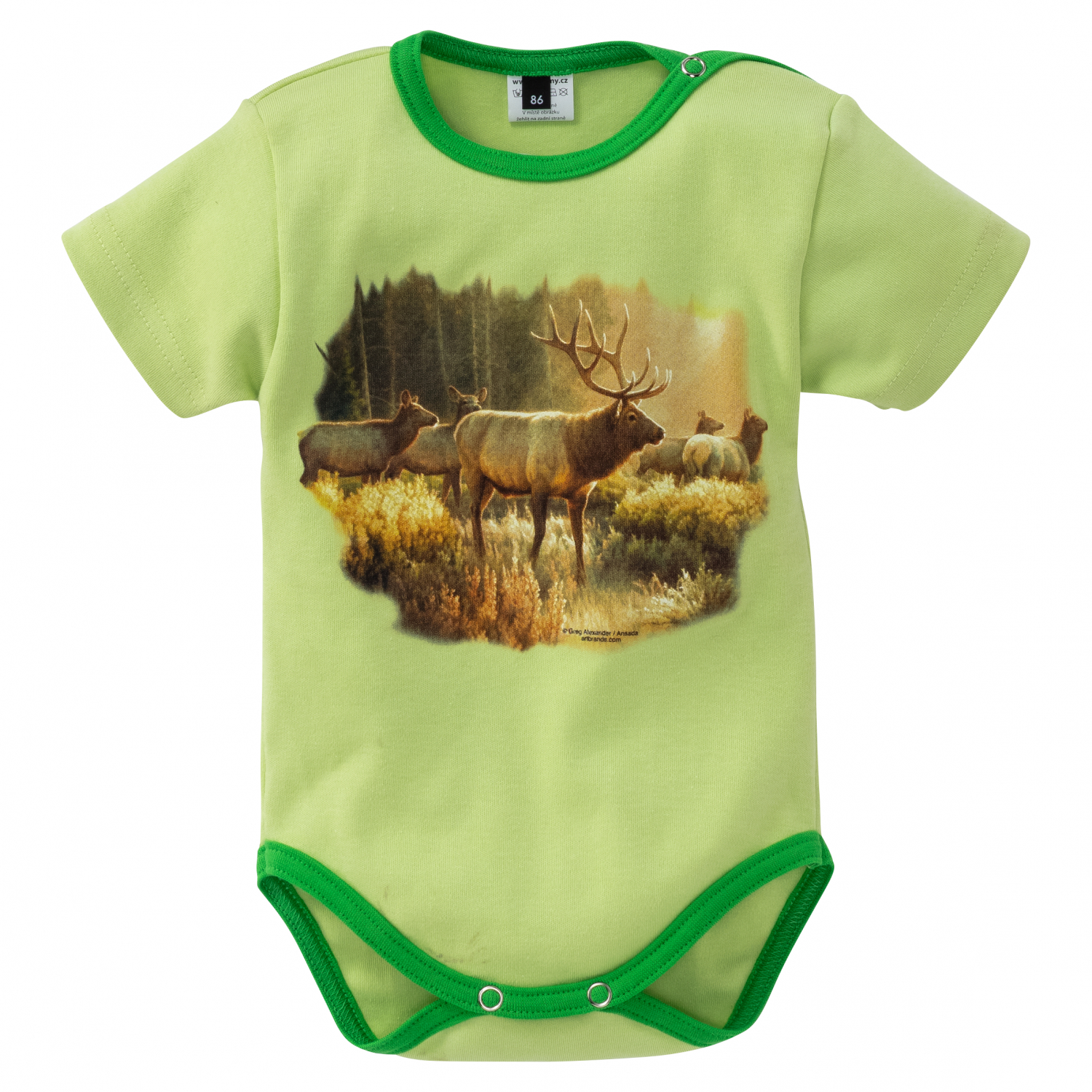 Baby Strampler "Hirsch" Kinder (Grün) 