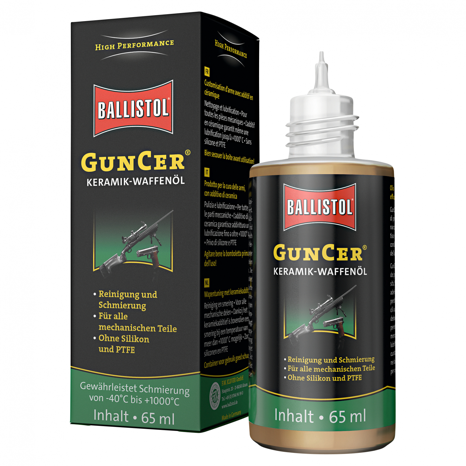 Ballistol Keramik-Waffenöl Flüssig Guncer (65 ml) 