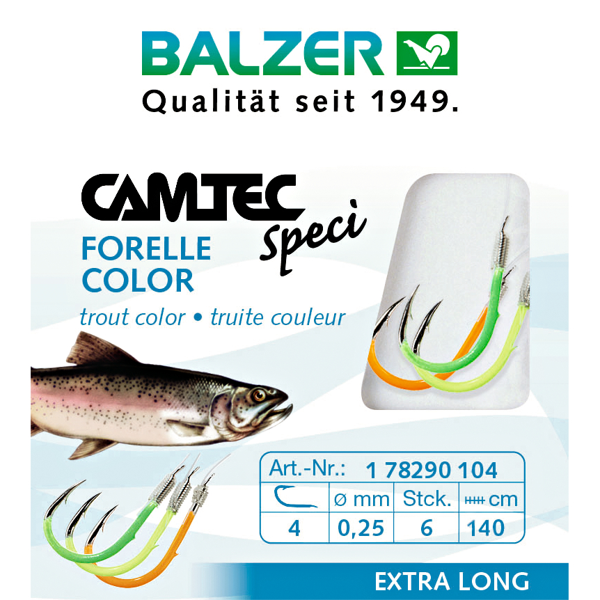 Balzer Balzer Camtec Speci Forelle farbig 140 cm 