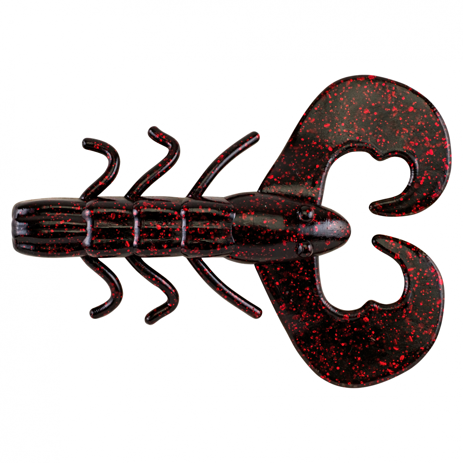 Berkley Berkley Gummifisch PowerBait Chigger Bug (Black Red Fleck) 