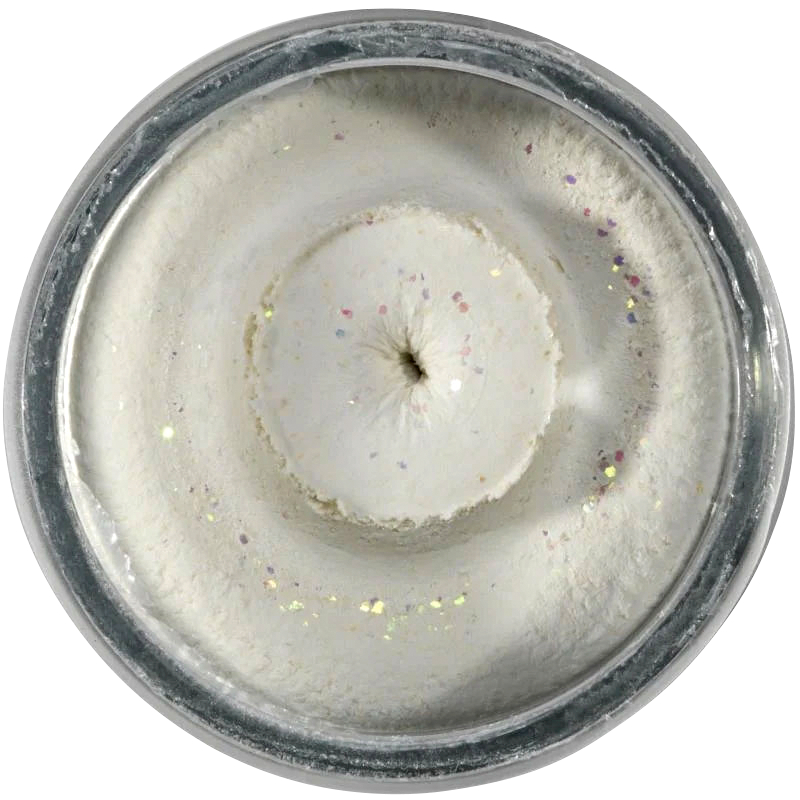Berkley PowerBait® Sinking Glitter Trout Dough (White Glitter) 