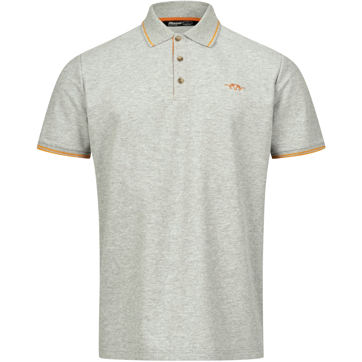 Blaser Herren Polo Shirt 22 (Grau Melange) 