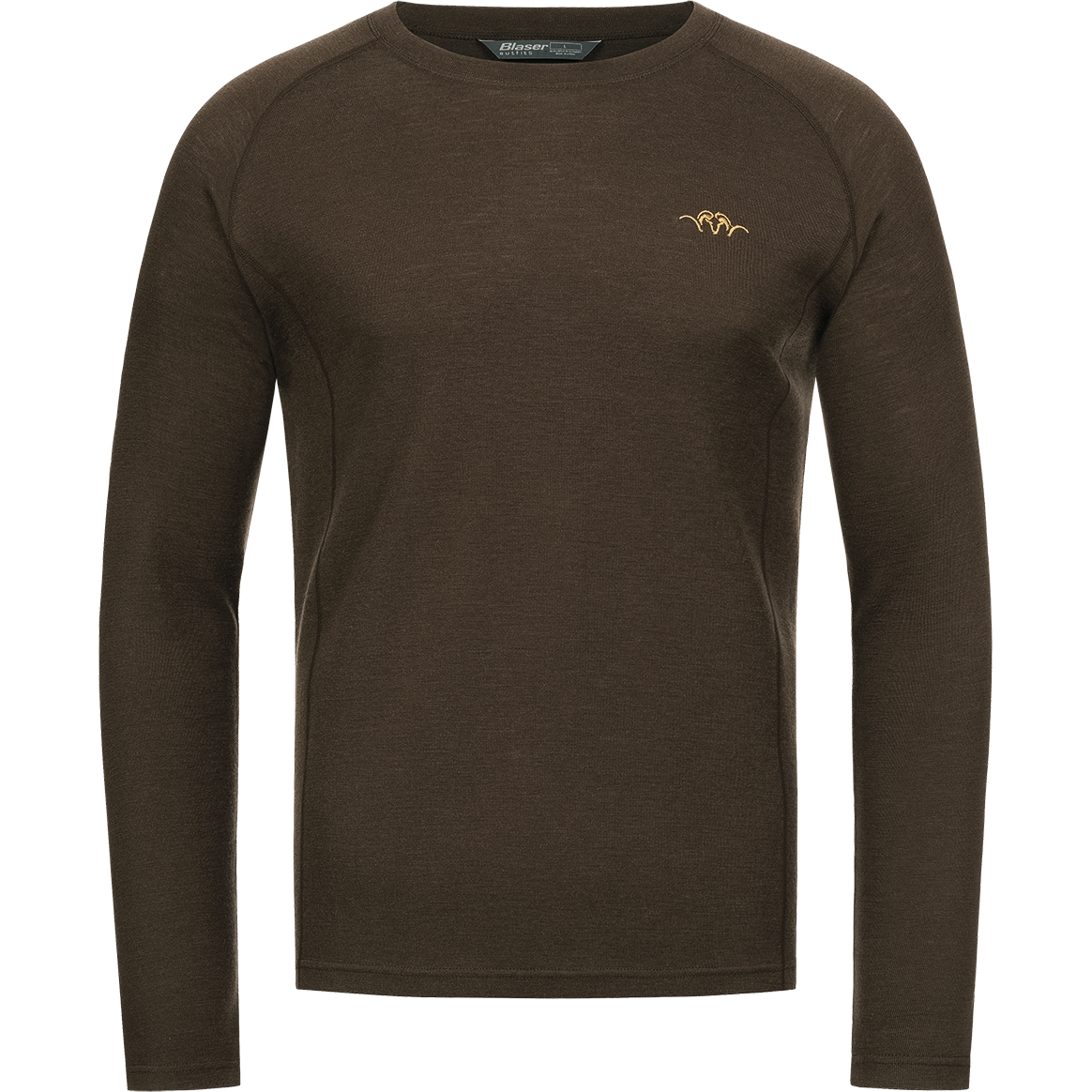 Blaser Merino Base Layer Roundneck Jonar Herren (Dunkelbraun) 