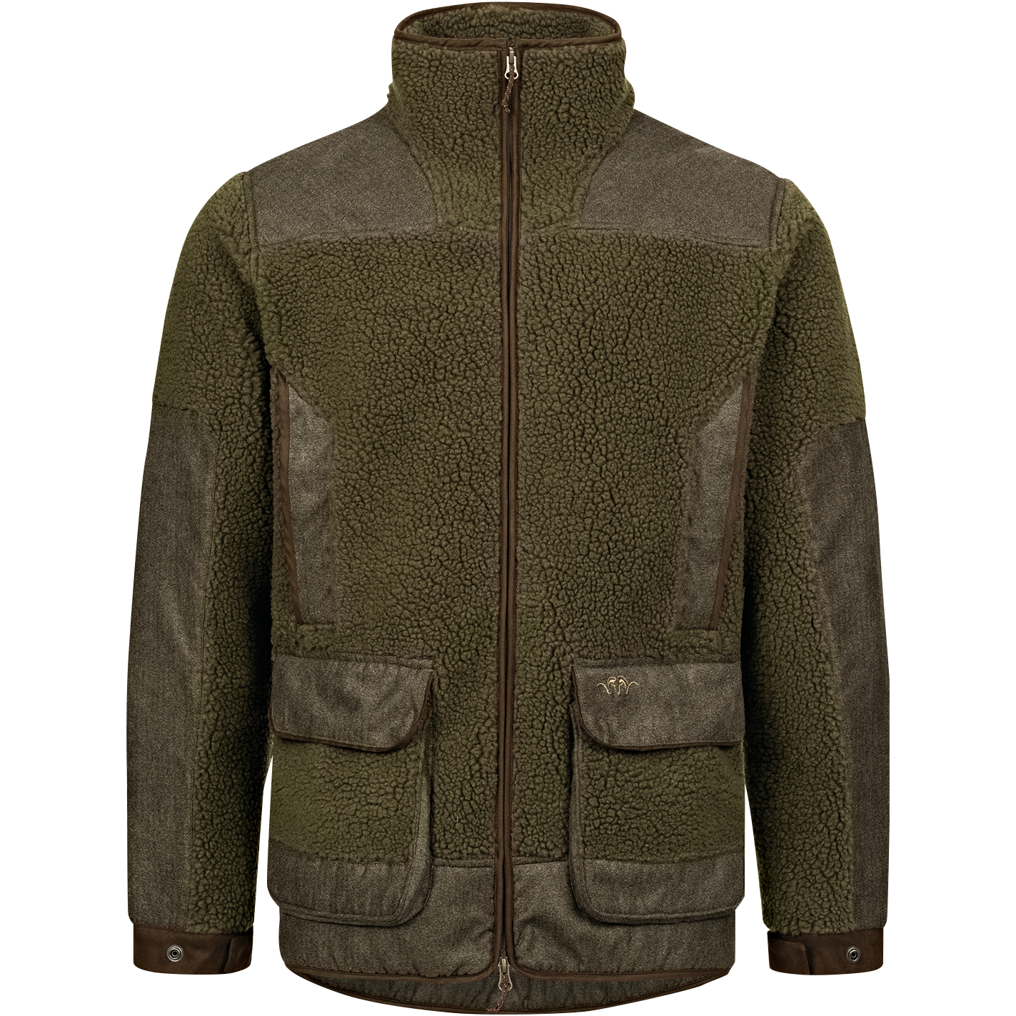 Blaser Sherpa Fleece Jacke Herren (Dunkel Oliv) 