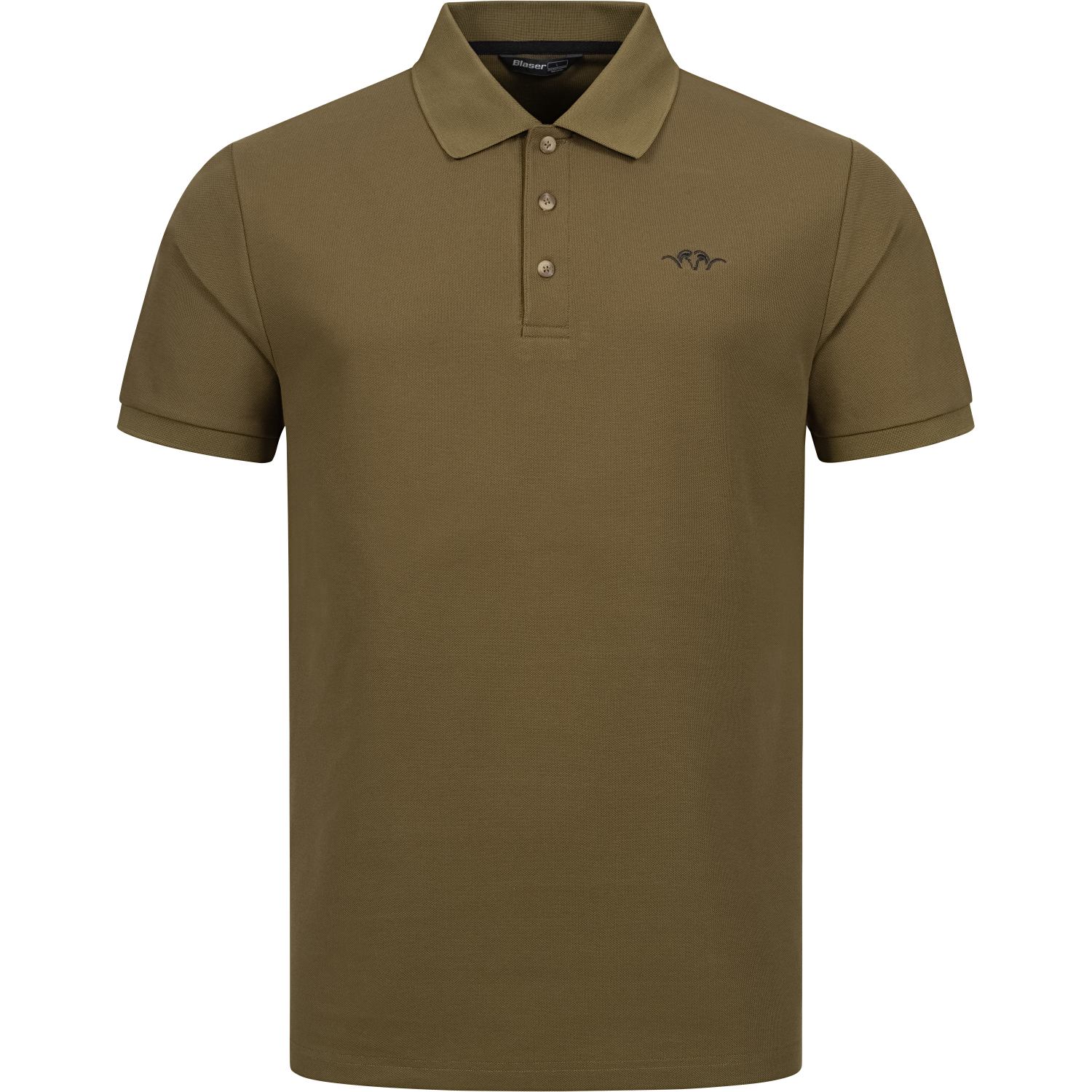 Blaser Solid Poloshirt 25 Herren (Dunkel Oliv) 
