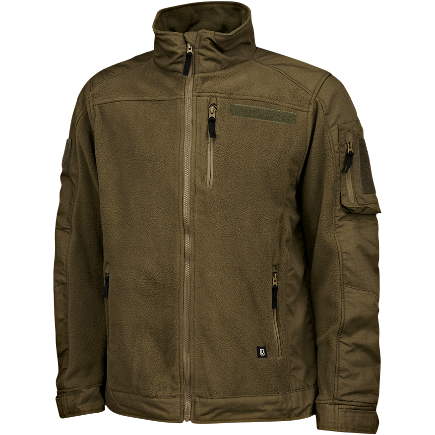 Brandit Fleece Ripstop Jacket Herren (Olive) 